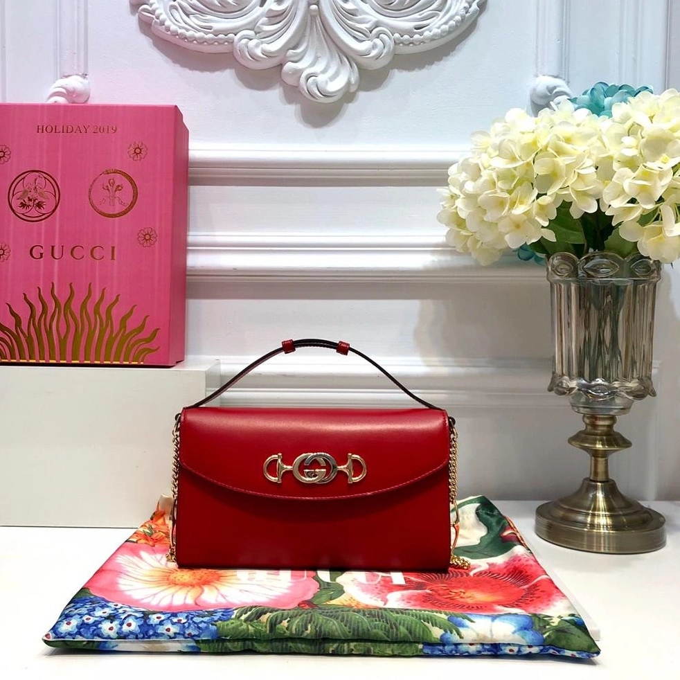 Firstbag ru Gucci Zumi smooth shoulder small leather bag 0713